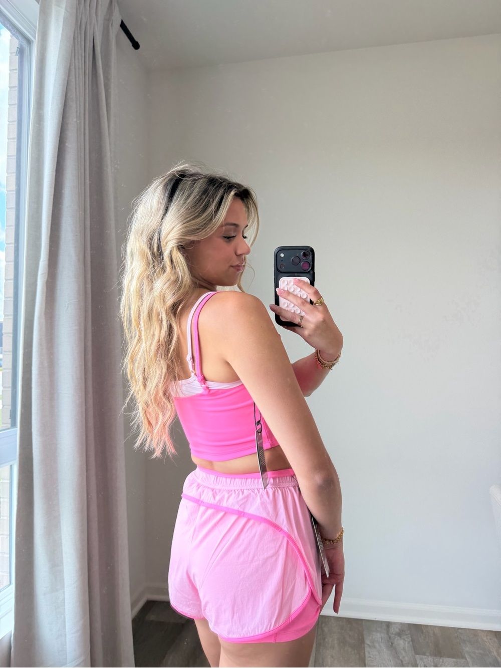 These three double layered hot pink set - Picture 8 of 16
